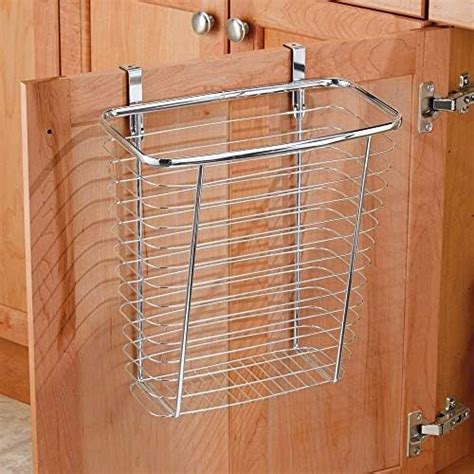 interdesign axis over the cabinet steel wastebasket|iDesign Axis Steel Over the Cabinet Storage Basket Organizer .